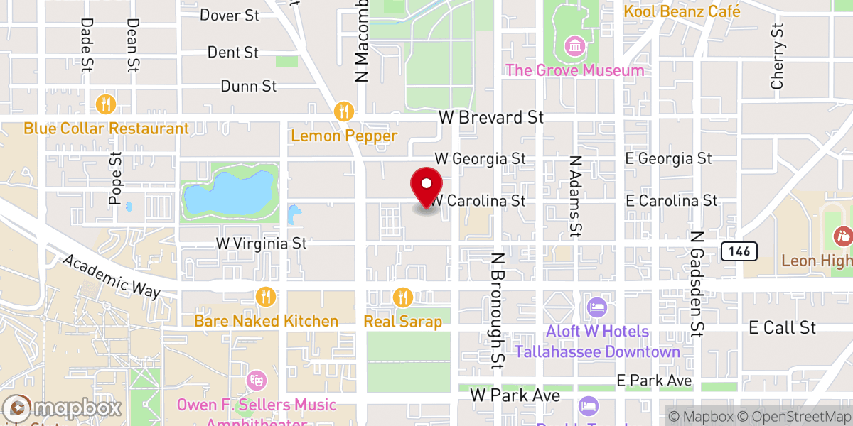 Map showing location of First Mission Christ Temple