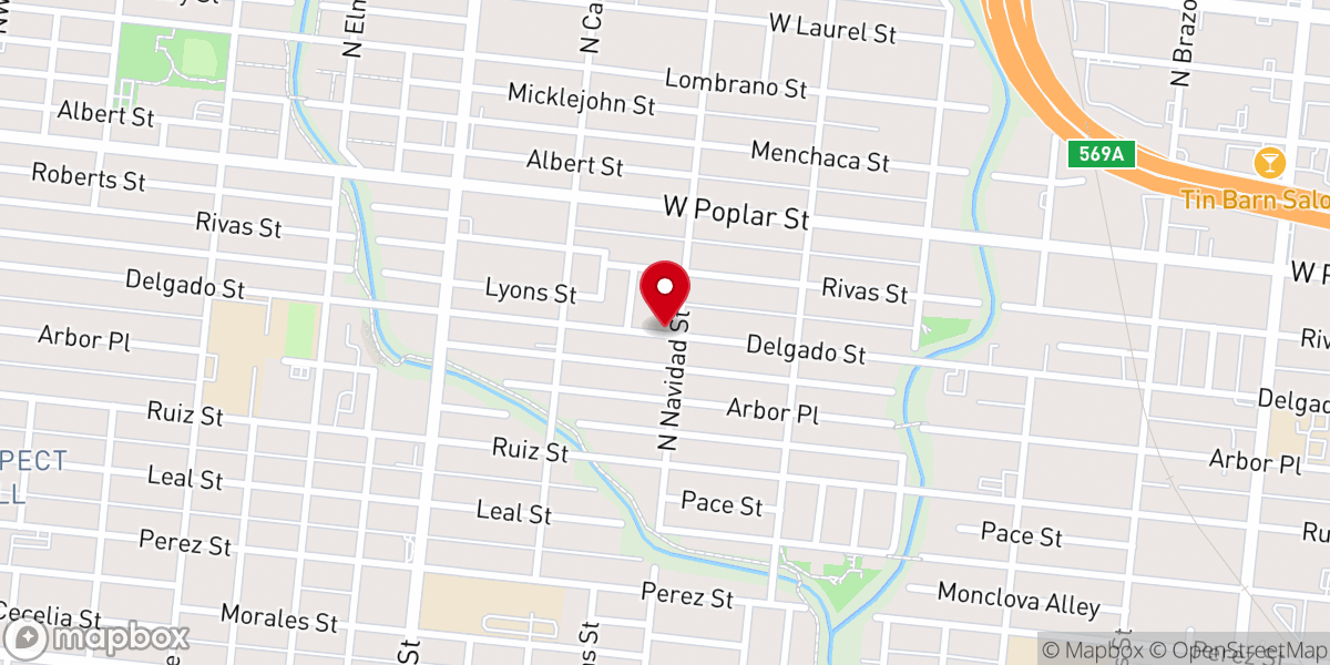 Map showing location of Mount Carmel Missionary Baptist Church