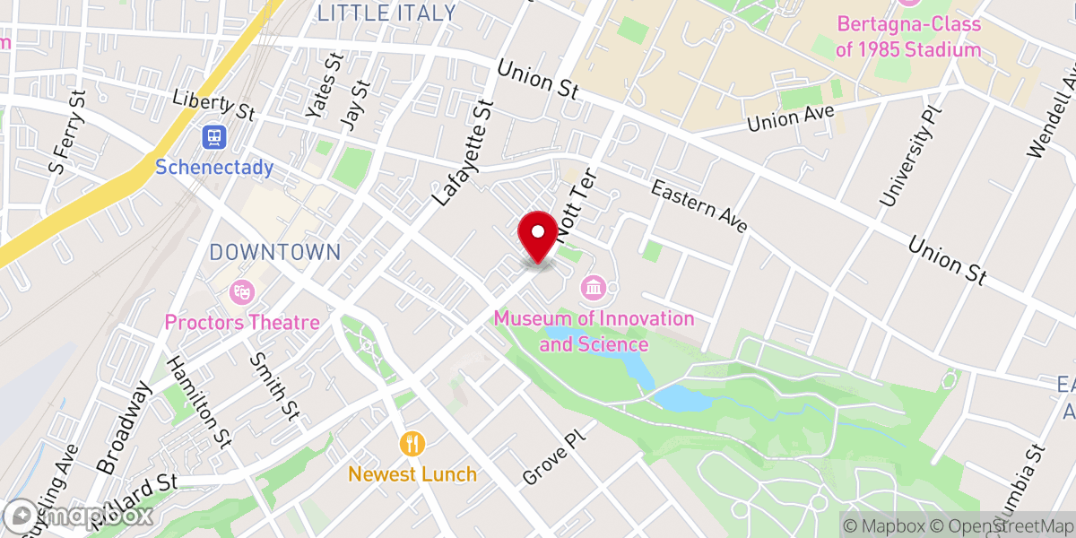 Map showing location of St anthonys