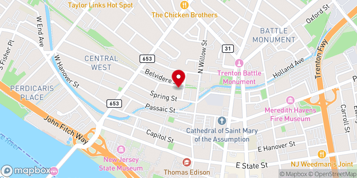 Map showing location of Miracle Pentecostal Church of Deliverance