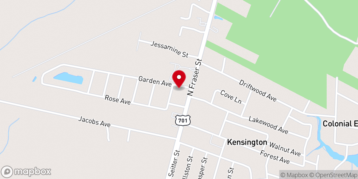 Map showing location of Purpose Life Church