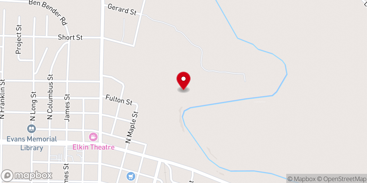 Map showing location of New Hebron Missionary Baptist Church