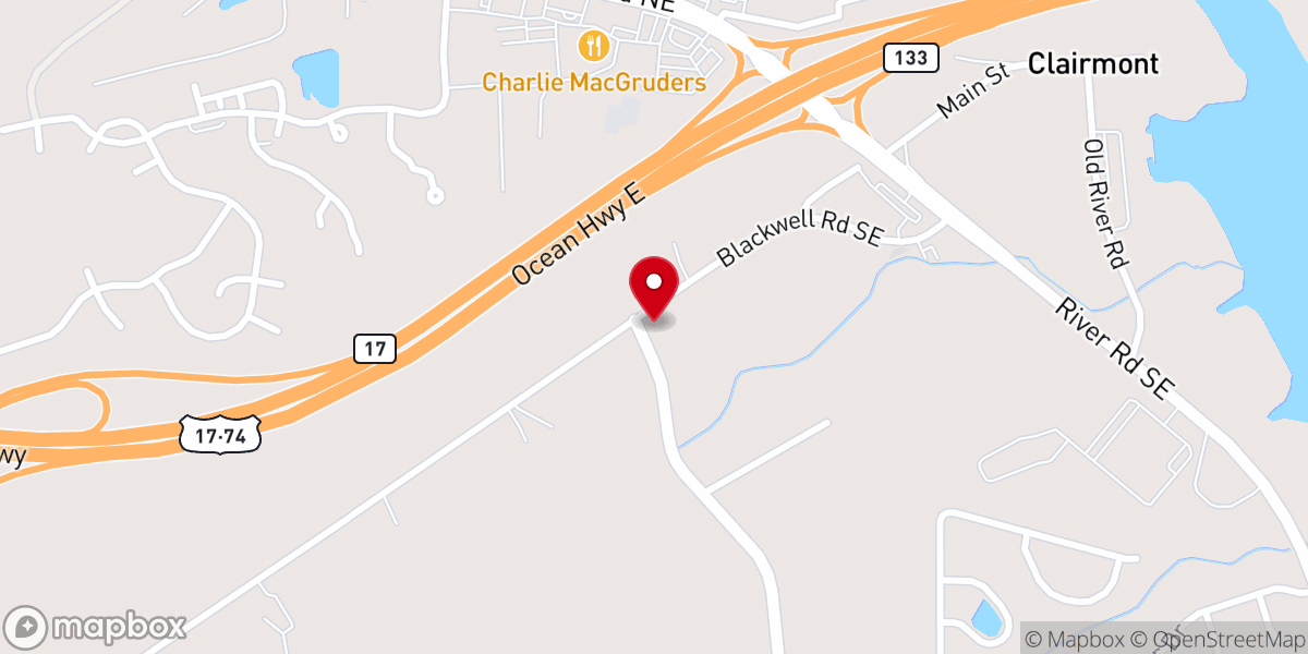 Map showing location of Providence Missionary Baptist Church