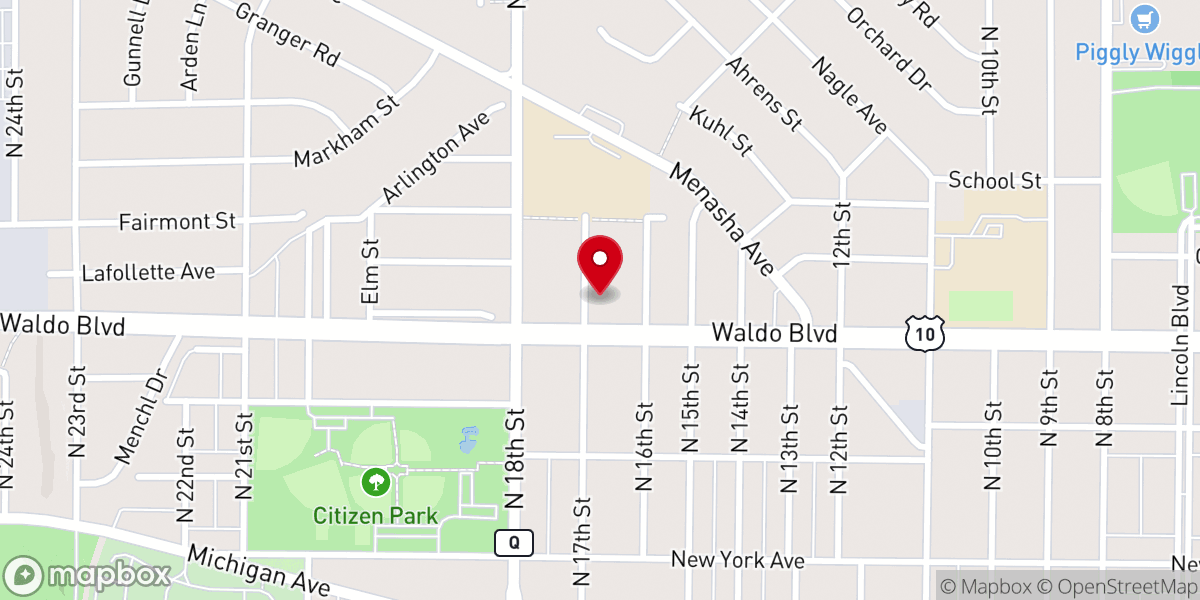 Map showing location of Church of Christ - Food Distribution Center