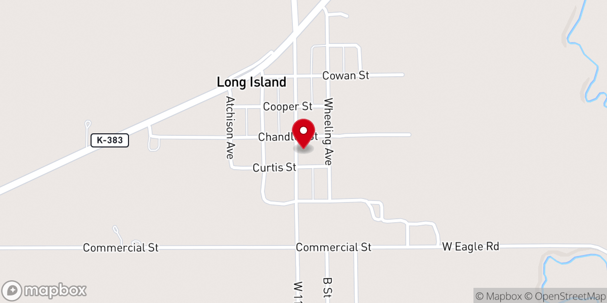 Map showing location of Long Island United Methodist Church