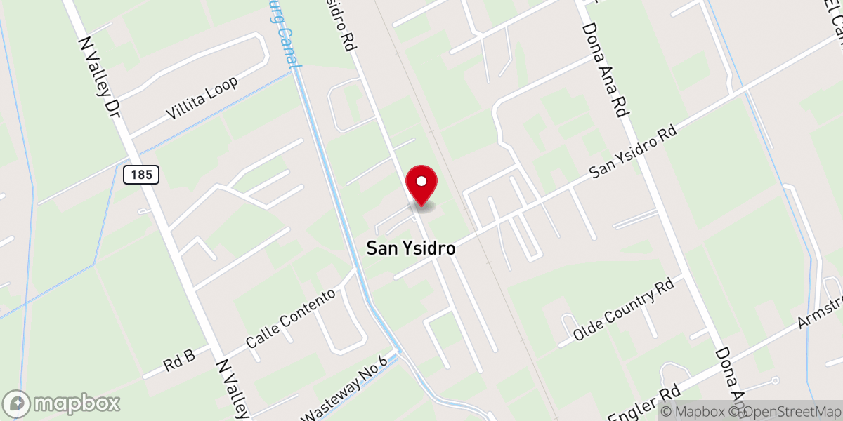 Map showing location of San Isidro Mission