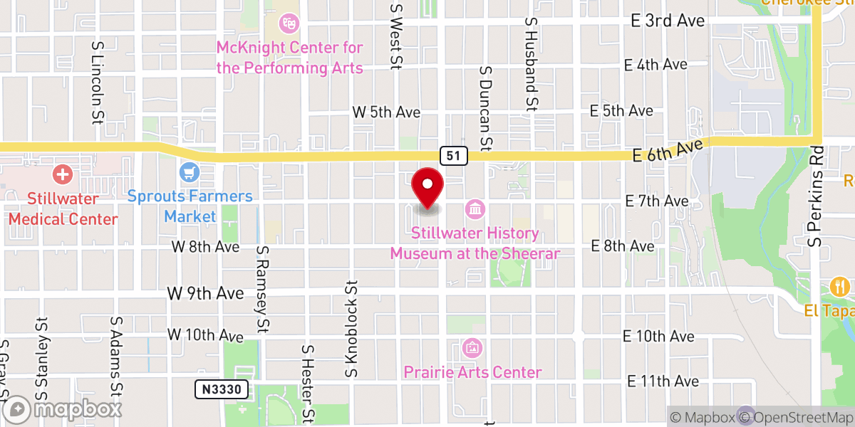 Map showing location of First UMC Family Life Center