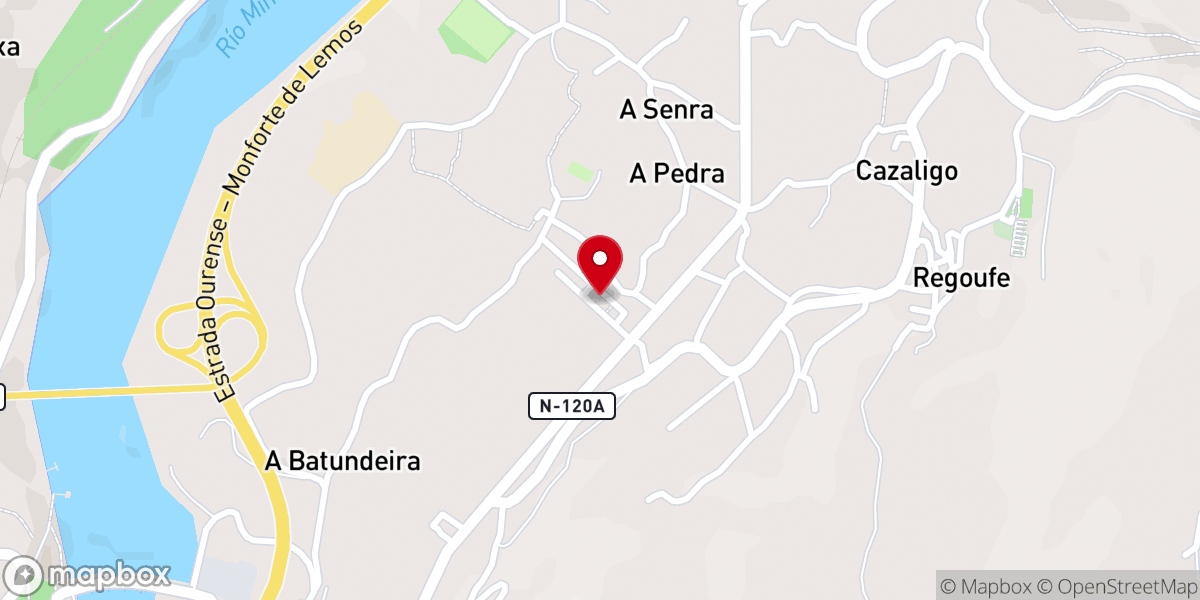 Map showing location of Iglesia Nova de Santa Marta