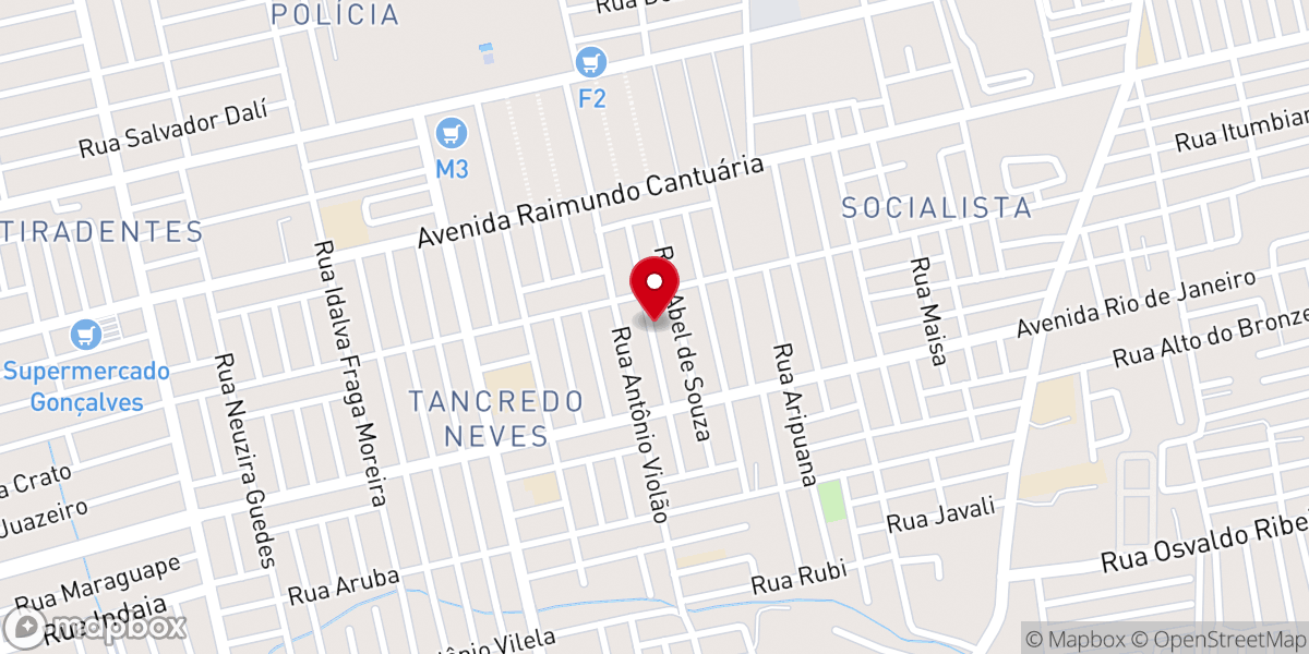 Map showing location of Assembleia de Deus - Congreg.Tancredo Neves II - Setor 22