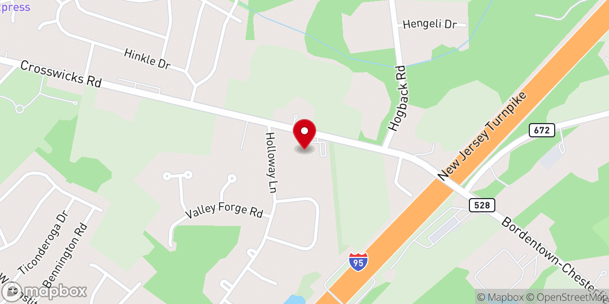 Map showing location of Holy Cross Lutheran Church
