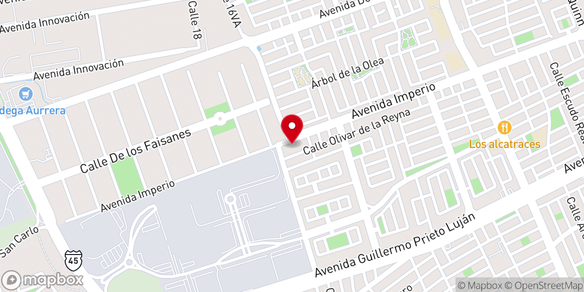 Map showing location of Iglesia Cristiana Rey de Gloria