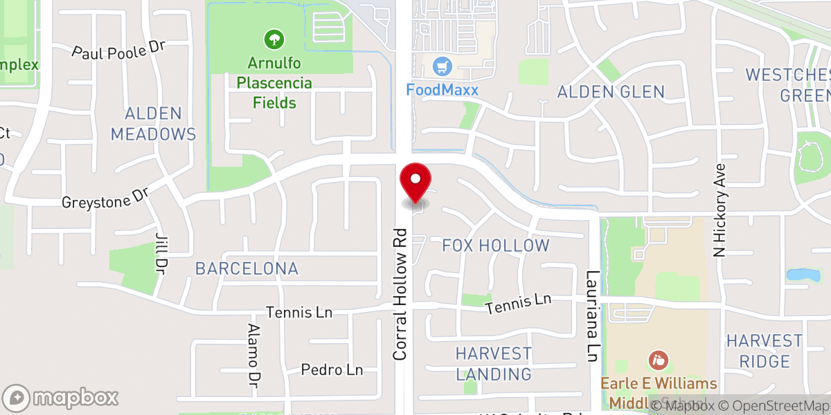 Map showing location of New Creation Bible Fellowship