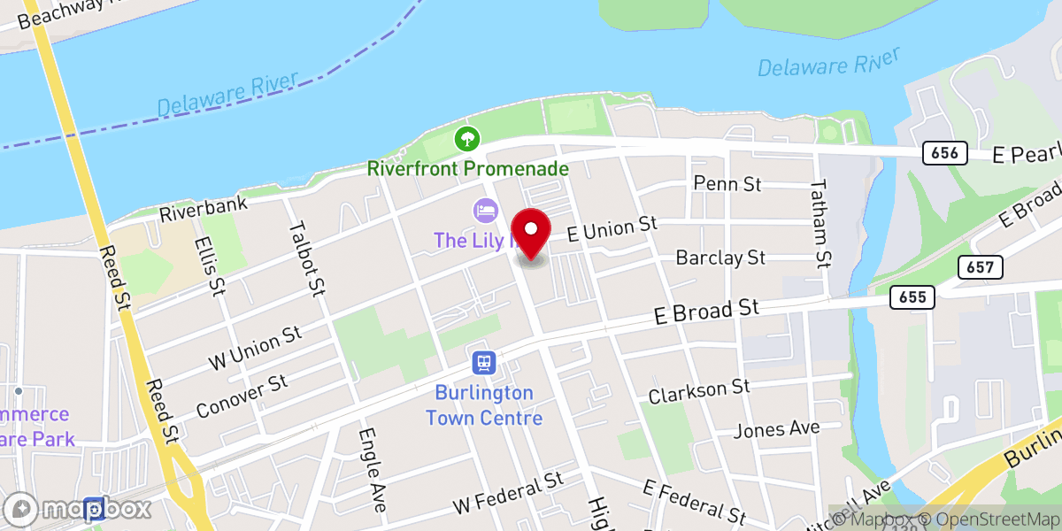 Map showing location of The Rose of Sharon Christian Bookstore