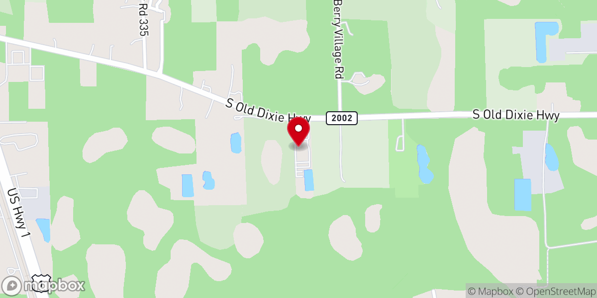 Map showing location of Community Baptist Church
