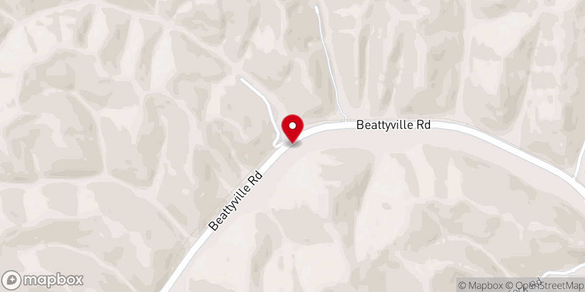 Map showing location of Cane Creek Church