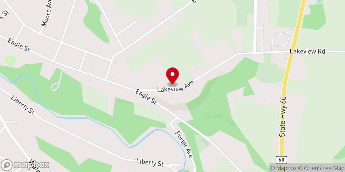 Map showing location of Gospel Church