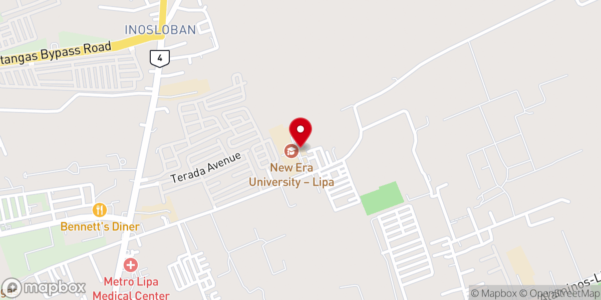 Map showing location of Iglesia Ni Cristo School For Minister (Lipa City Extension)