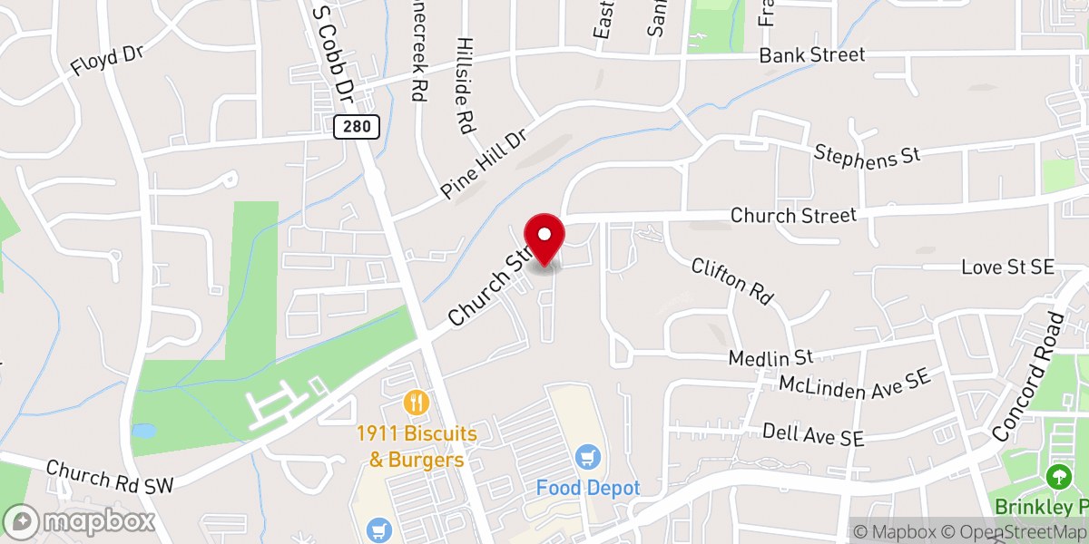 Map showing location of Shiloh SDA Church