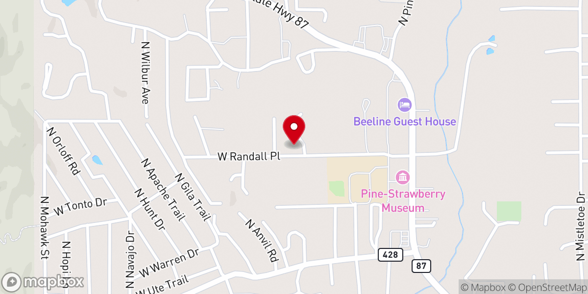 Map showing location of Church On Randall Place