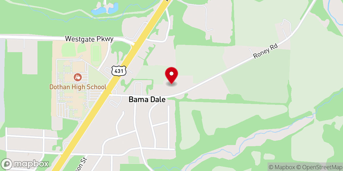Map showing location of Rhema Rock Church Dothan