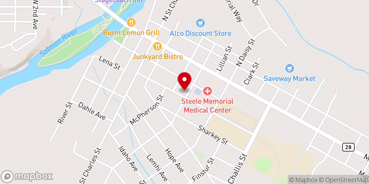 Map showing location of Strike Zone