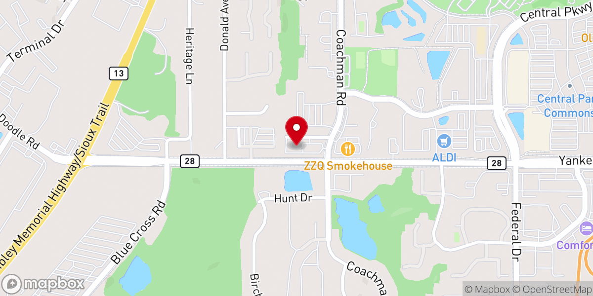 Map showing location of Klecatsky & Sons Eagan Chapel