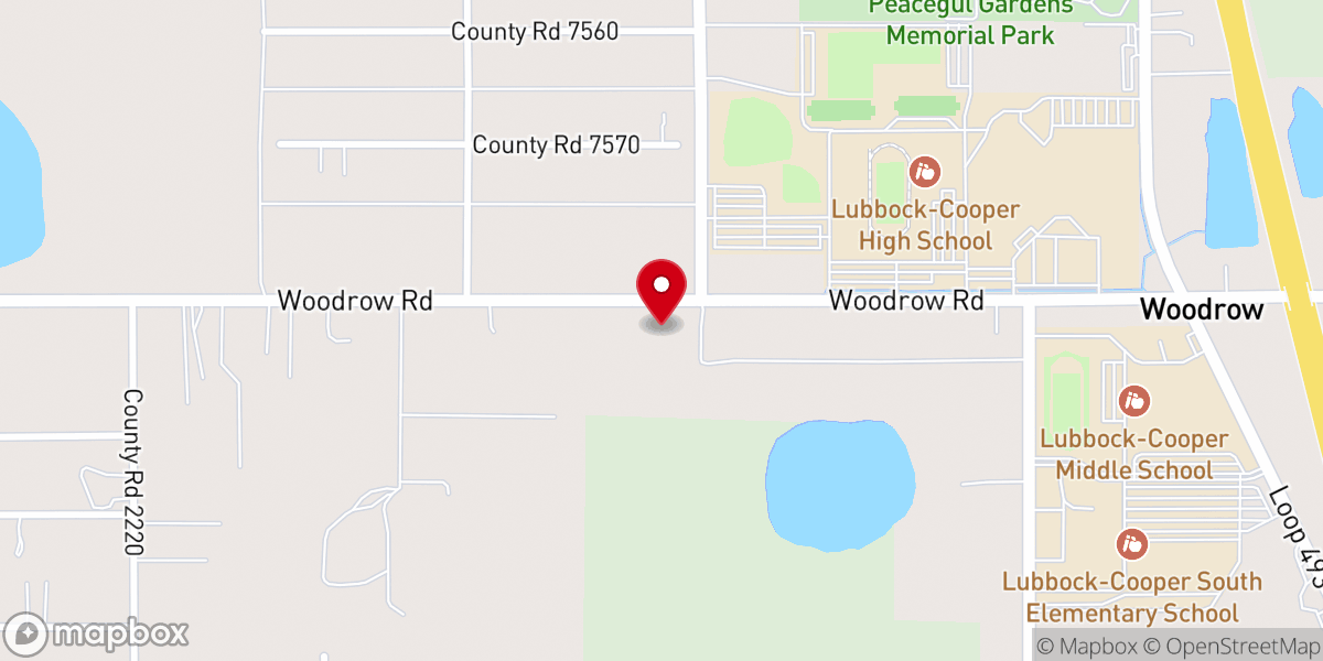 Map showing location of Cooper Church of Christ