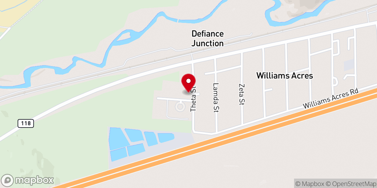 Map showing location of Manuelito Navajo Childrens Home