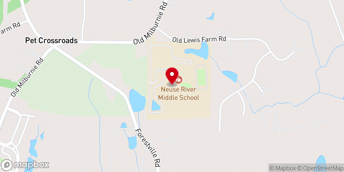 Map showing location of Equipped For Destiny Church - Knightdale