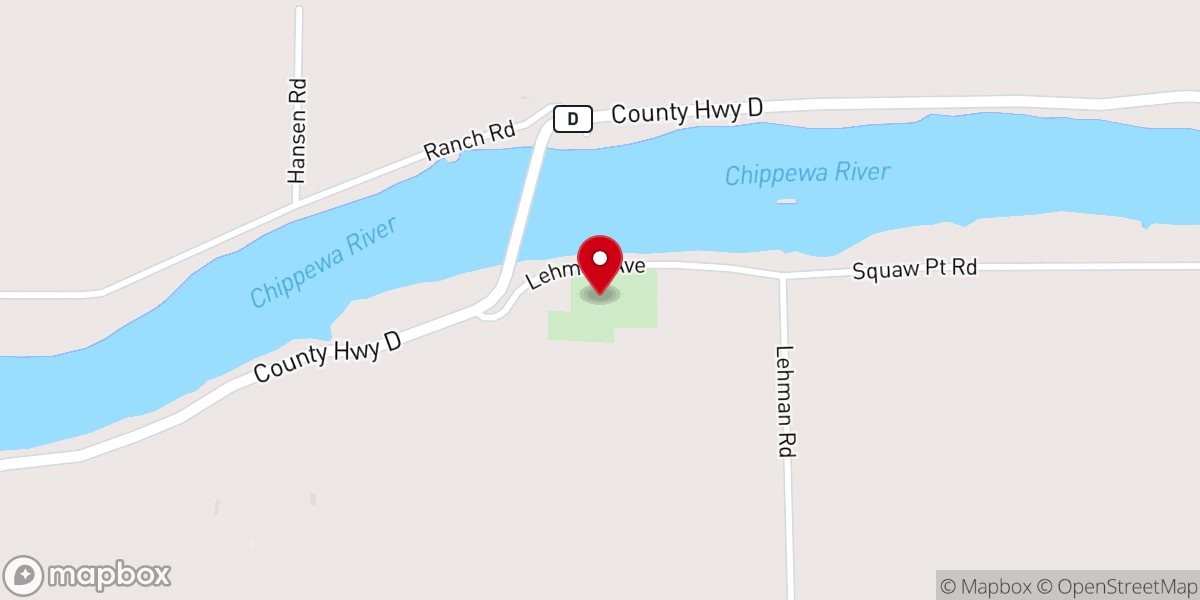 Map showing location of St Francis of Assisi (Flambeau)