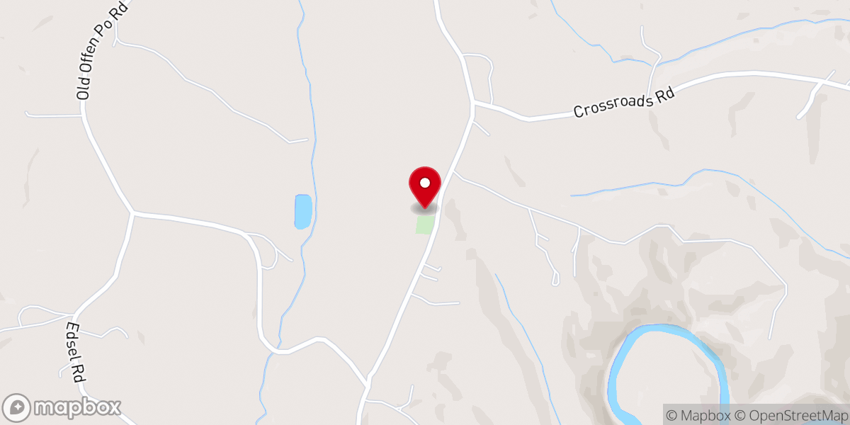 Map showing location of Christian Home Baptist Church
