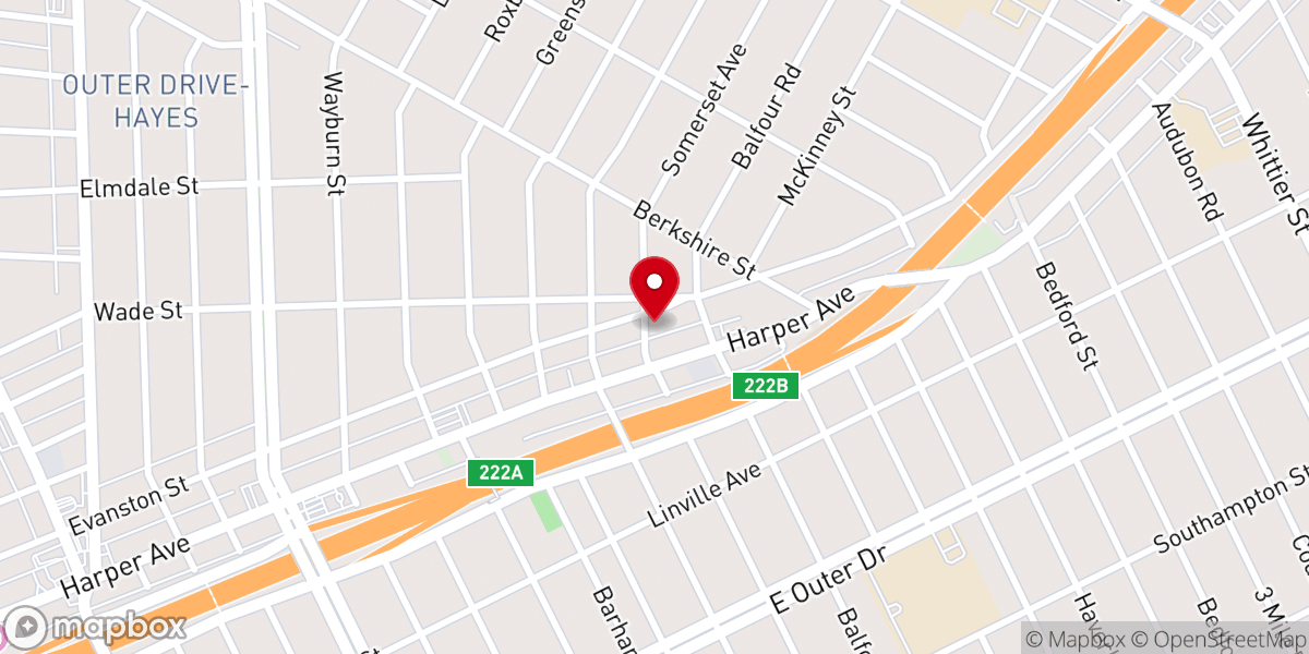 Map showing location of Greater Mt Zion Baptist Church