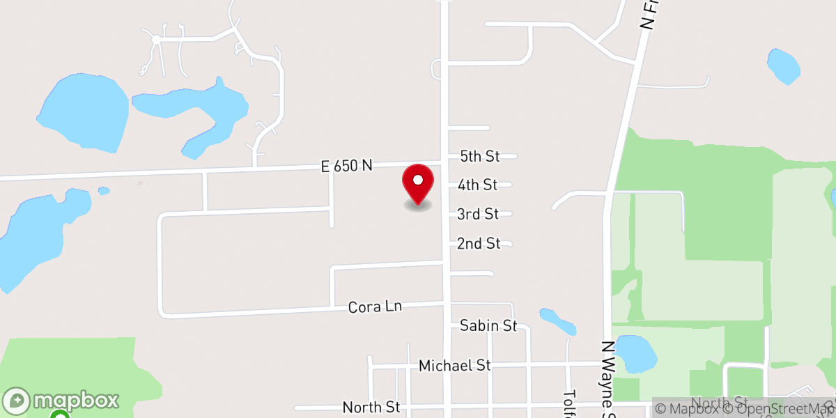 Map showing location of Fremont Community Church