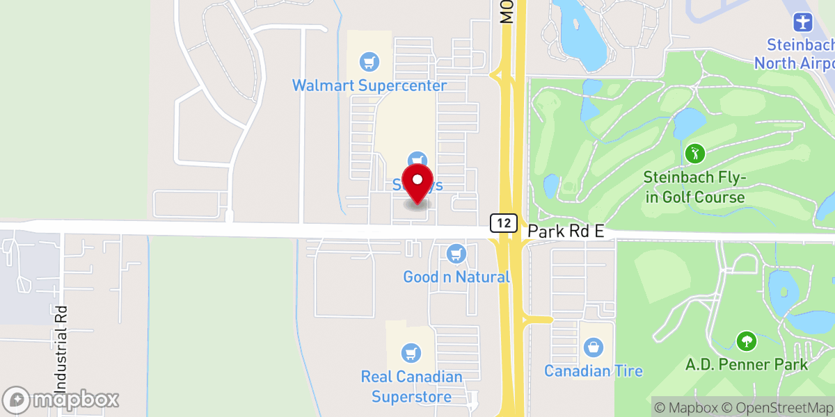Map showing location of Smitty's Restaurant & Lounge - Steinbach