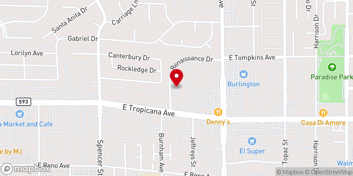 Map showing location of True Light Baptist Church
