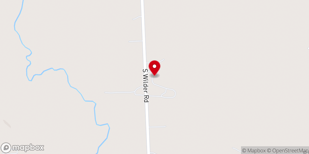 Map showing location of Irish Oaks Community Church