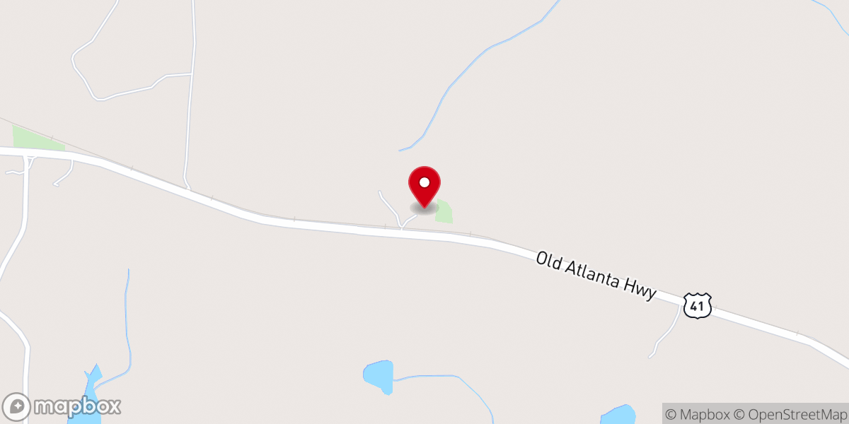 Map showing location of Shiloh Lamar Baptist Church