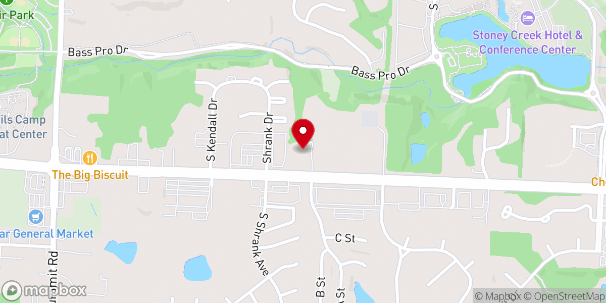 Map showing location of Courageous Life Church