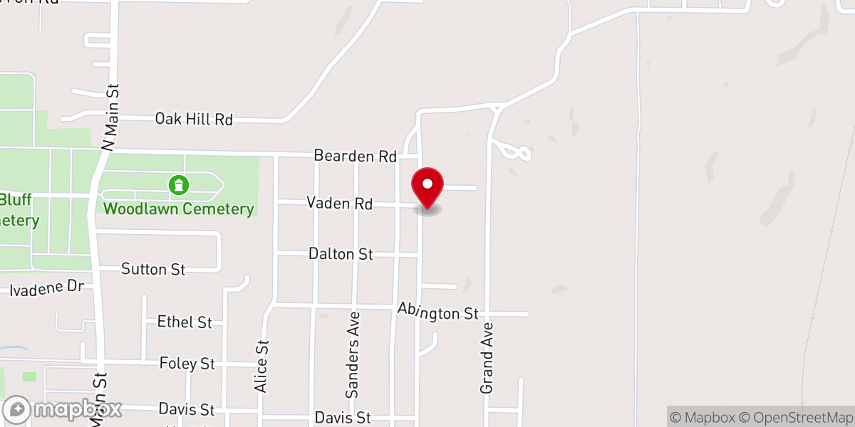 Map showing location of Abundant Life Christian Center