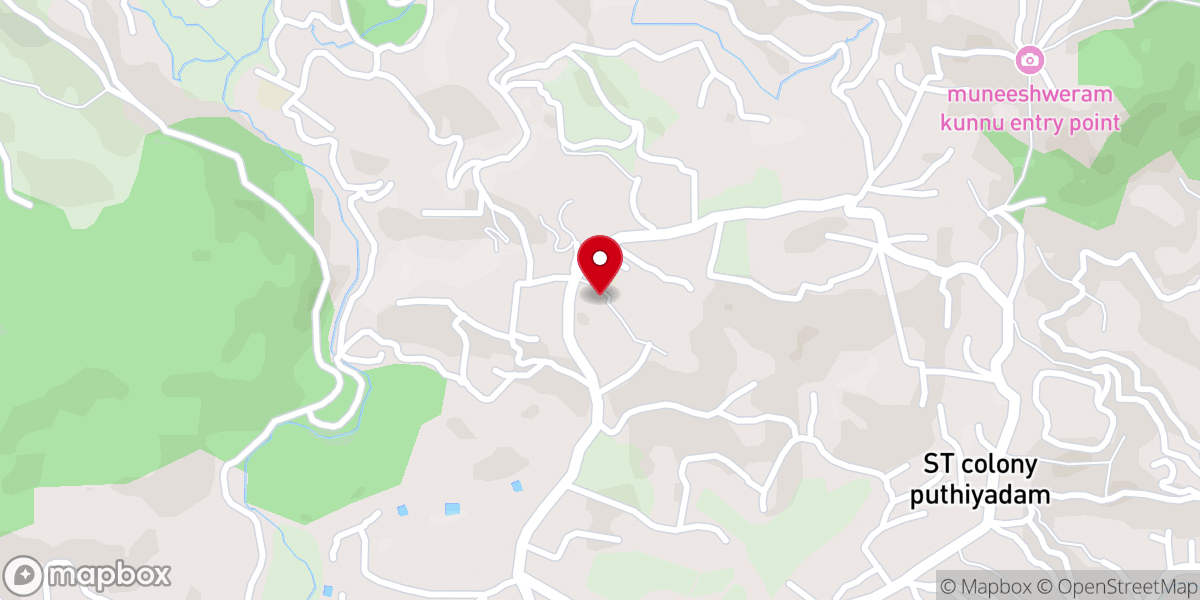 Map showing location of Little Flower Church