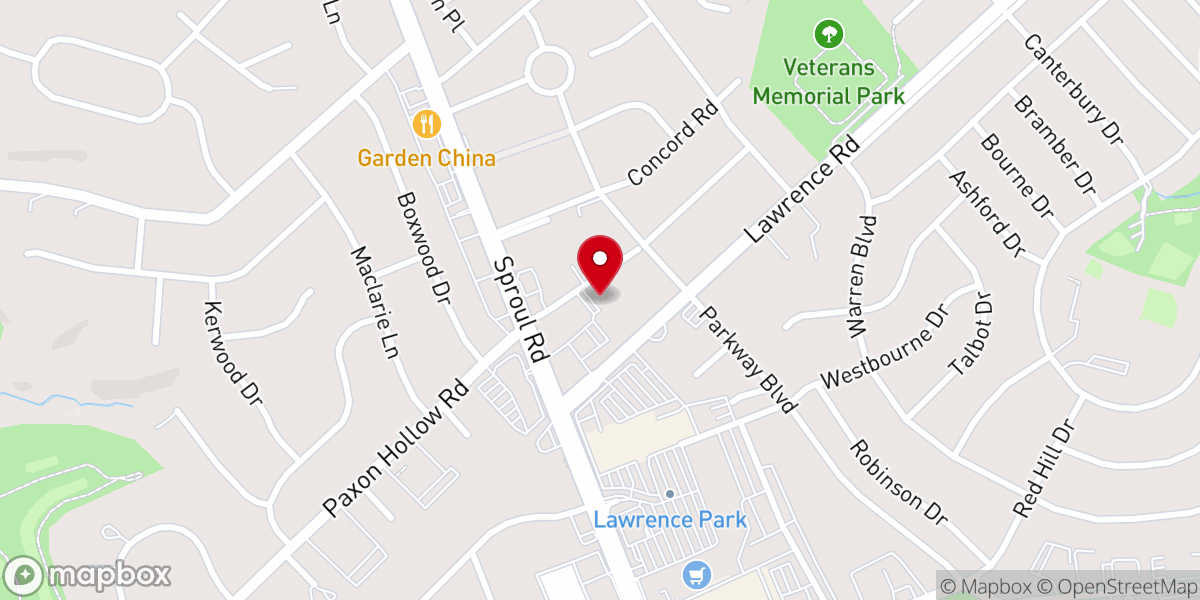 Map showing location of New Hope Christian Church