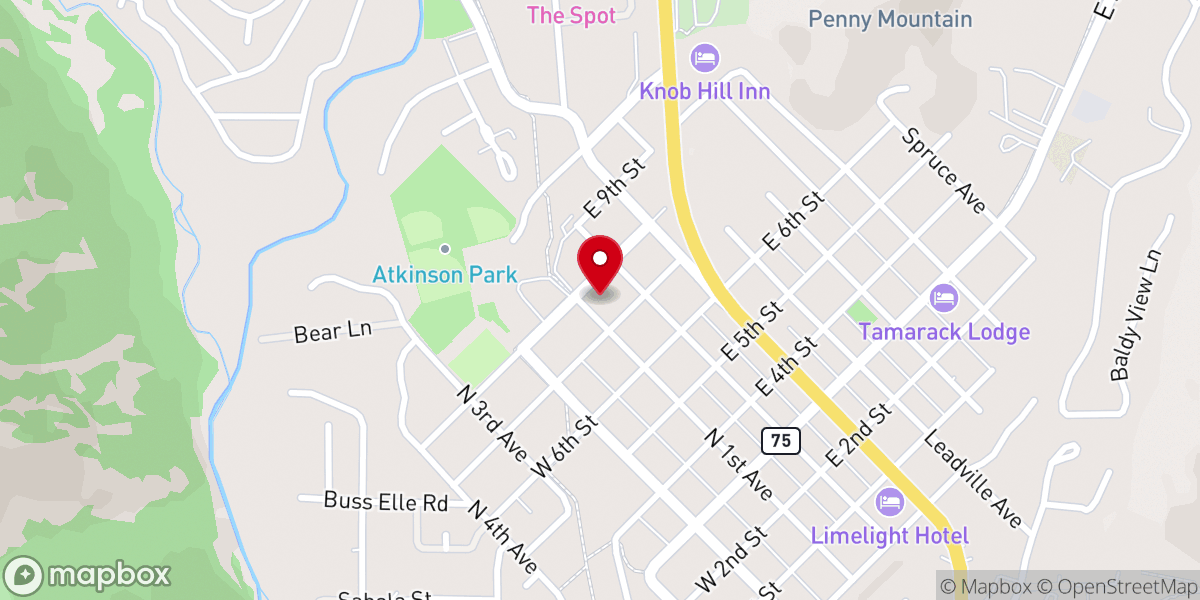 Map showing location of Christian Science Society