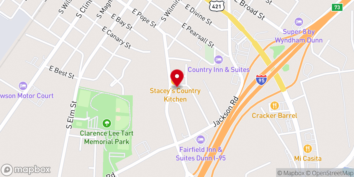 Map showing location of Dunn Church of God