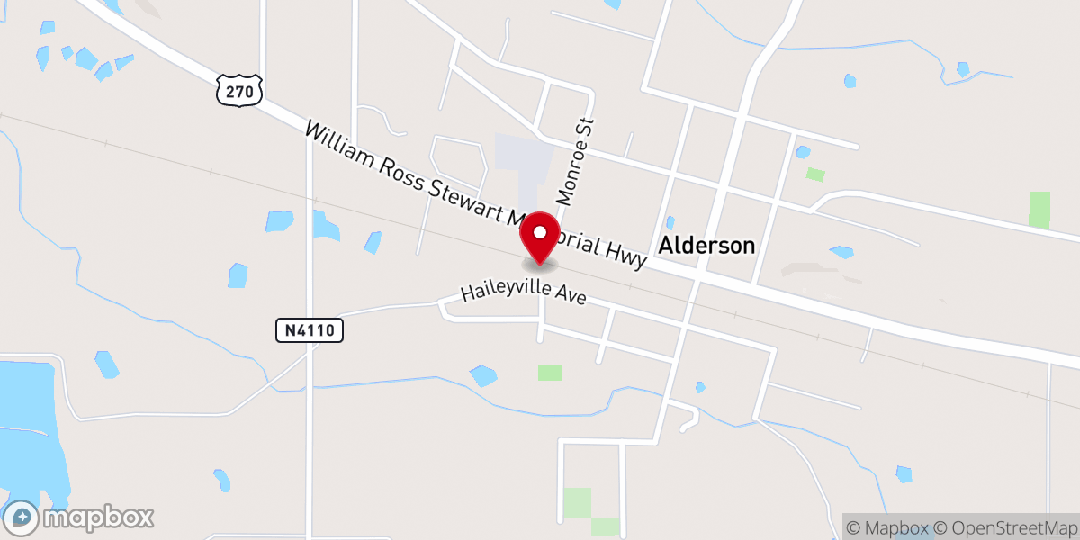 Map showing location of Center Point Church Ministries