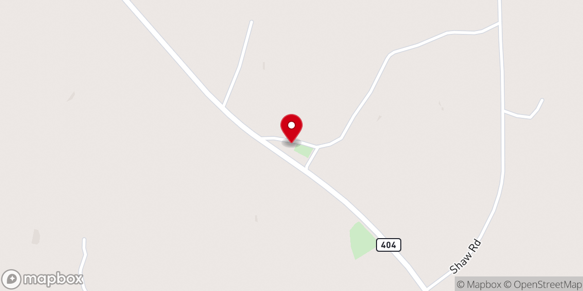 Map showing location of Embry Church