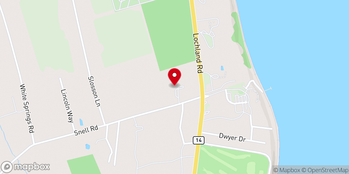 Map showing location of Zion Lutheran Church