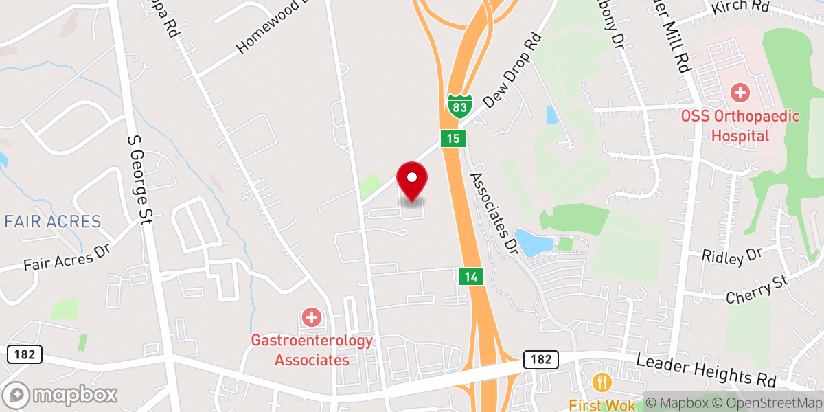 Map showing location of Annunciation Greek Orthodox Church