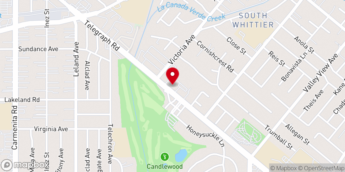 Map showing location of St. Gregory the Great Catholic Church