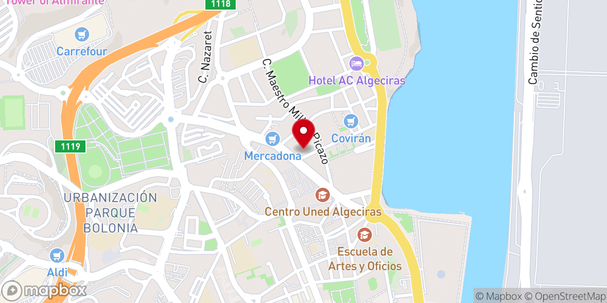 Map showing location of Parroquia Santísimo Corpus Christi