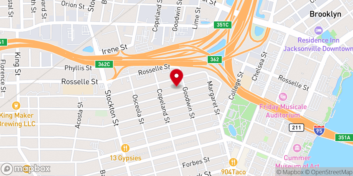 Map showing location of Trinity Fitness Riverside Inc